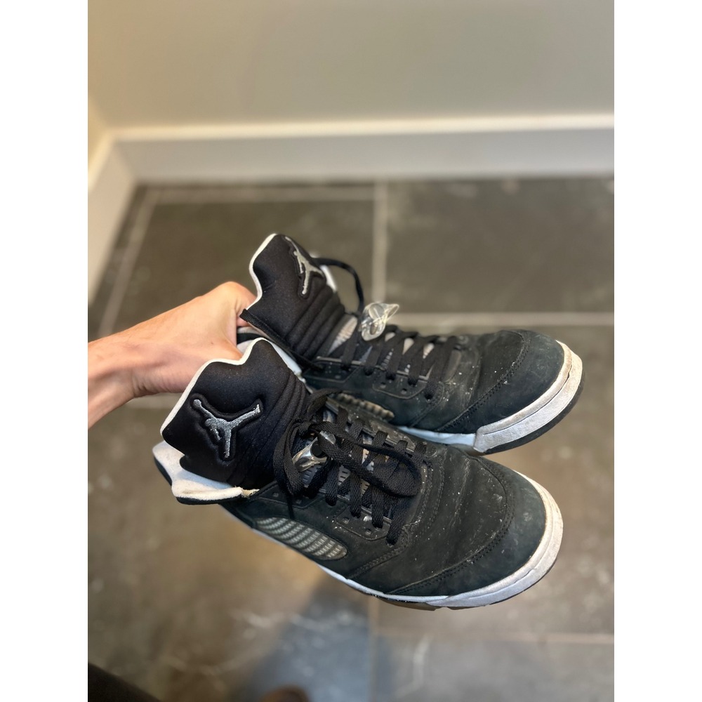 Nike Air Jordan 5 Retro Oreo 2013 Black White Sneakers 136027-035 Mens 12